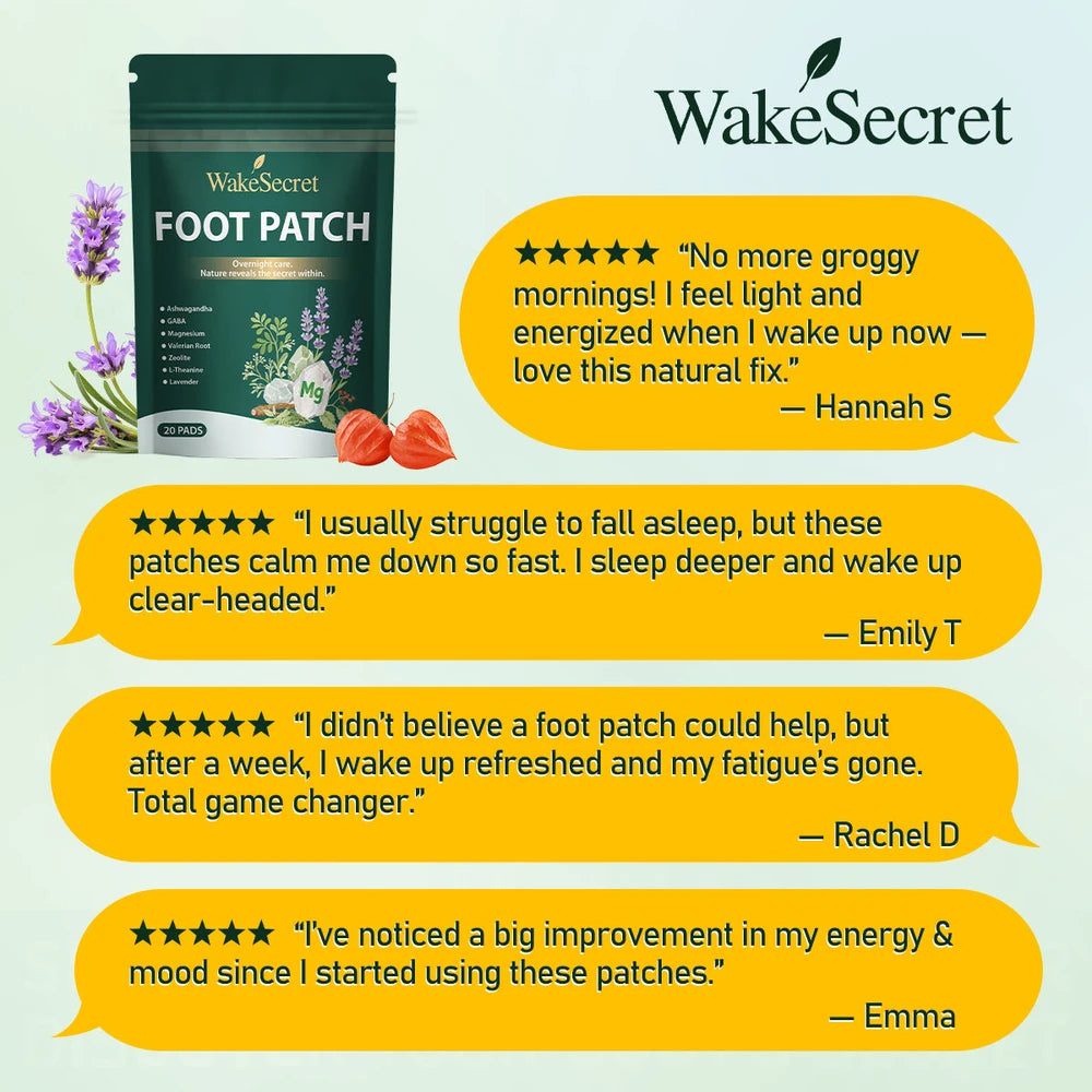 WakeSecret Parche Natural para Pies