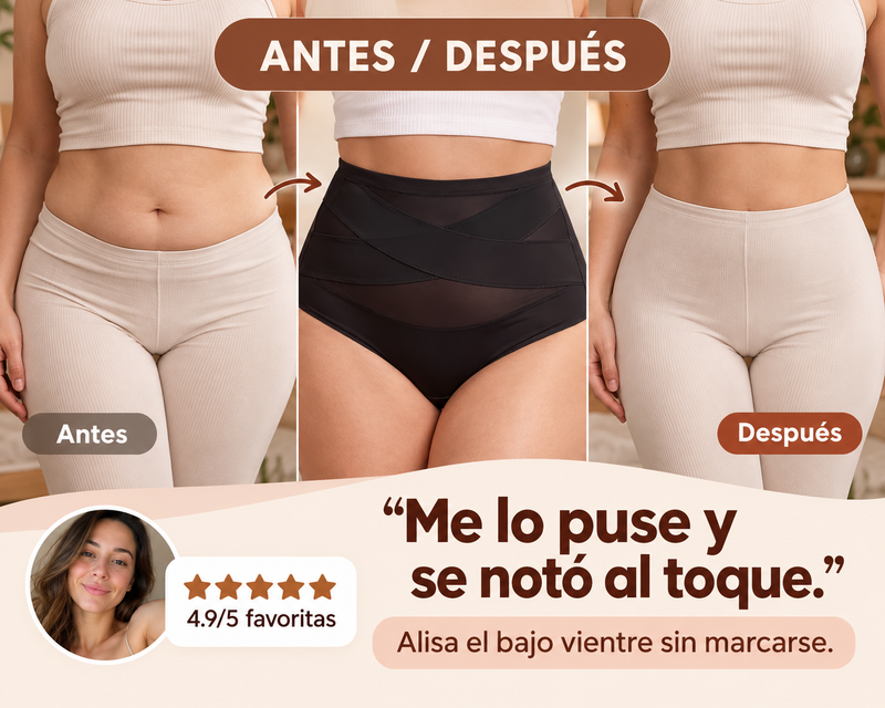 CeroPansa™ — Te aplana la panjita de abajo al instante y sin apretarte.