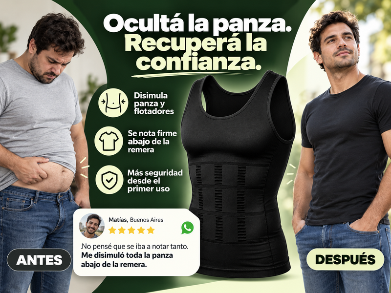 TitanShape™ Camiseta Compresora – Más firme, más definido, más seguro.