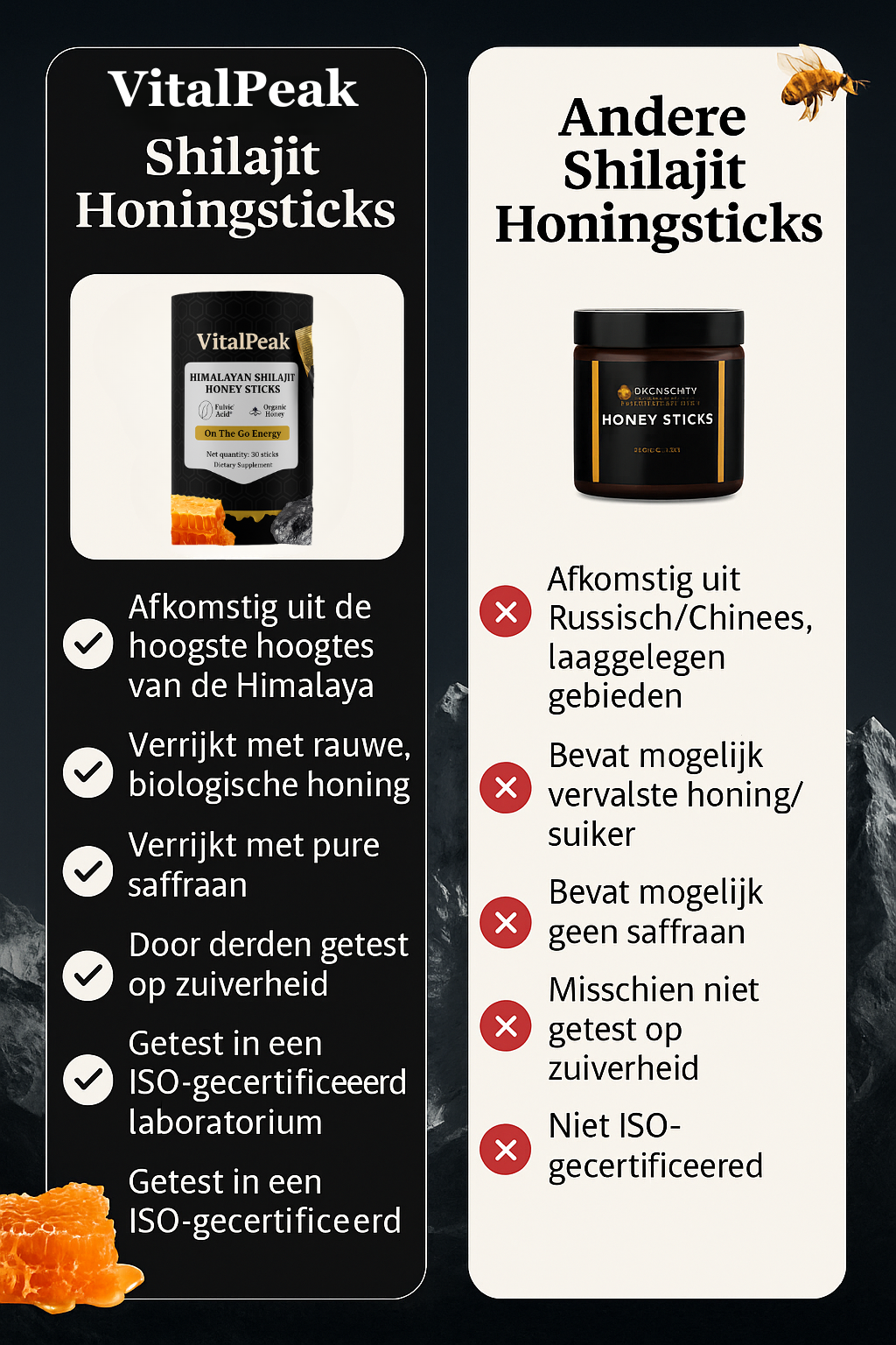 VitalPeak™ - Himalayan Energie Honingsticks.