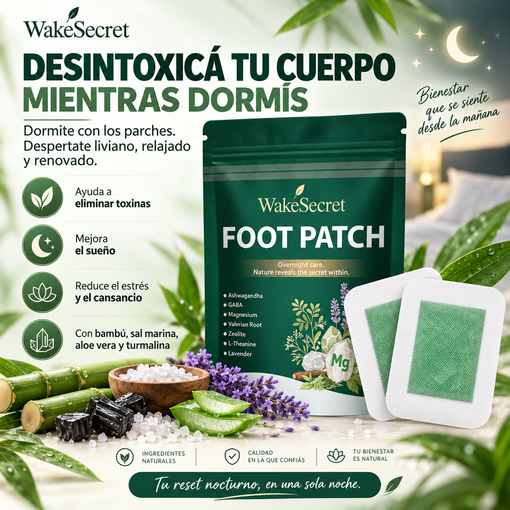 WakeSecret Parche Natural para Pies
